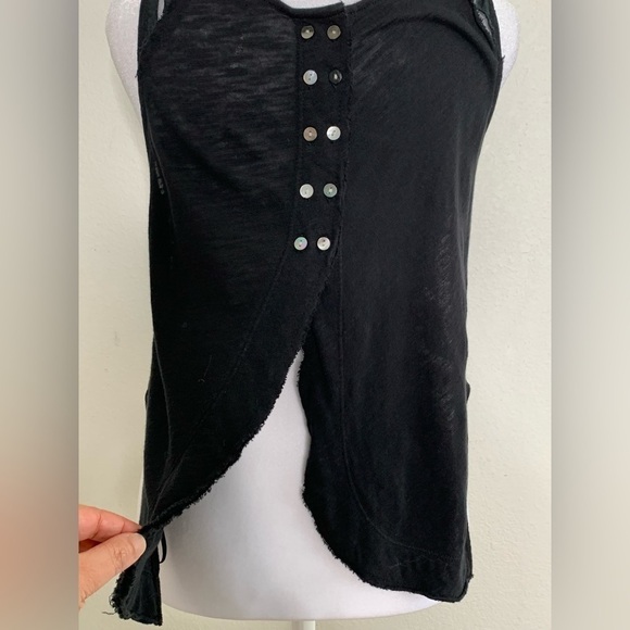Free People Ginger Cutwork Top, sleeveless, Black, XS - Picture 10 of 15